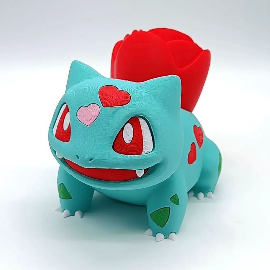 Characters & Creatures STL Download - POKEMON BULBASAUR - FLOWER - BY ...