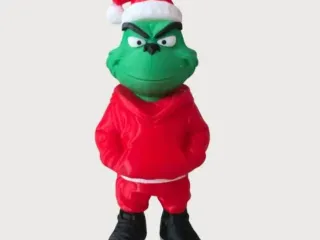 O Grinch no Natal com roupas modernas