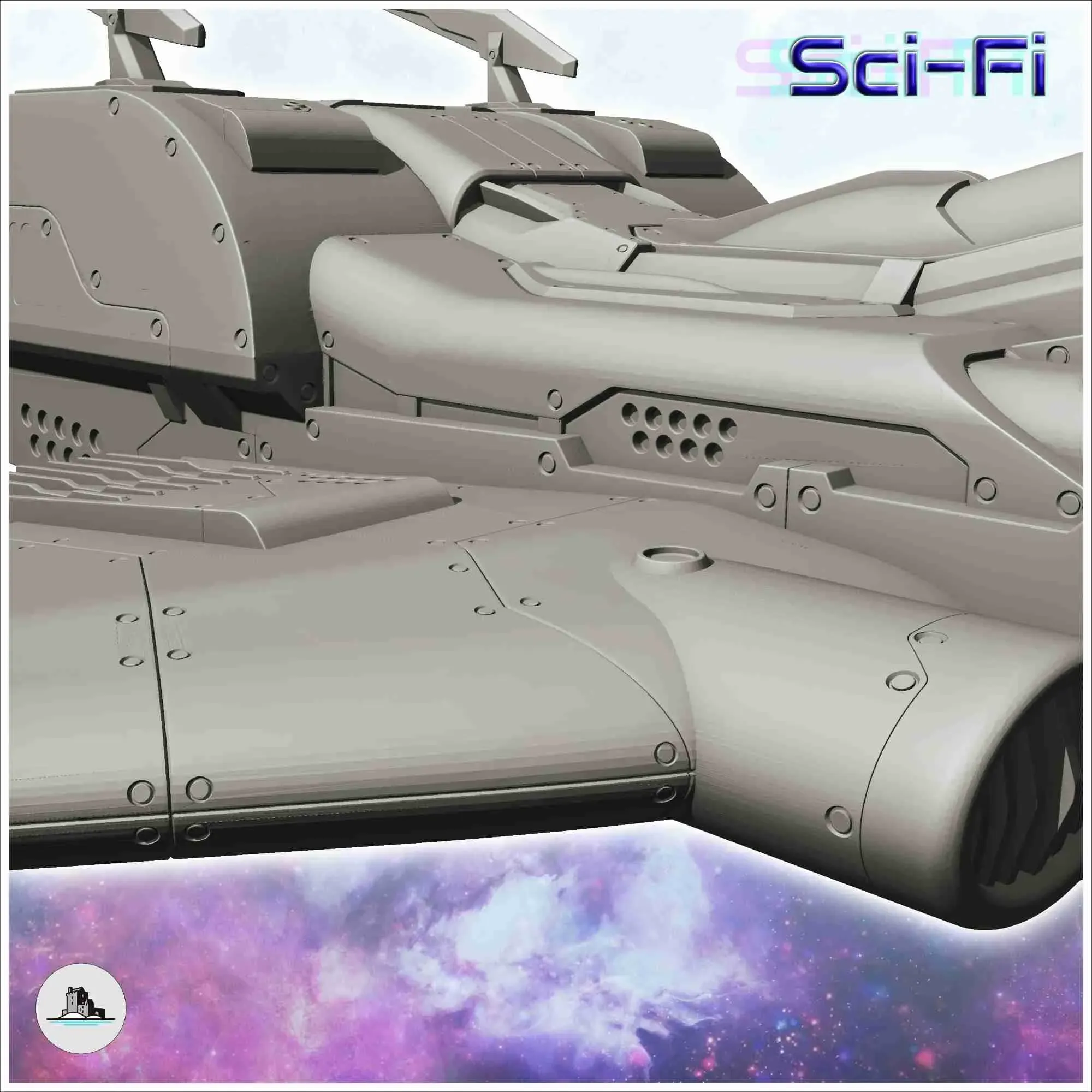 Agelastus spaceship (39) - sci-fi science fiction future 40k