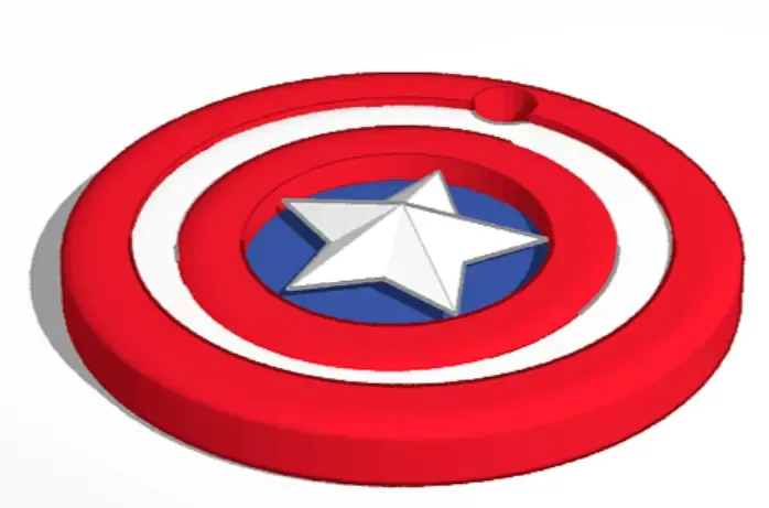 Captain America's shield Keychain