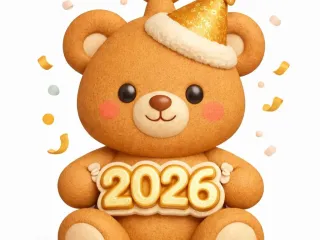 NewYearBuddy 2026 Keychain