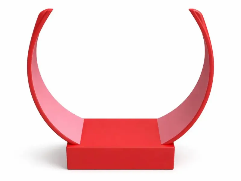 Curved Horn Display Stand | Decorative Holder & Mount