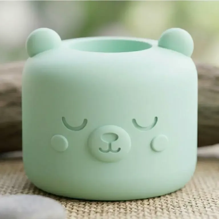 Vaso e Portacandele Kawaii a forma di Orso - Stampa 3D Senza Supporti