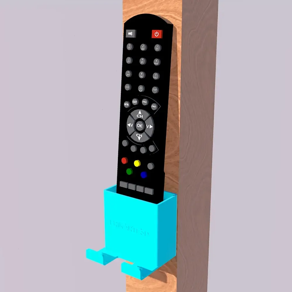 Universal Remote Holder With Phone or Cable Hanger