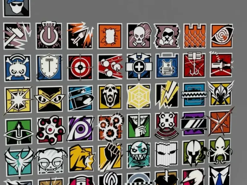 Todos os ícones do R6 Siege