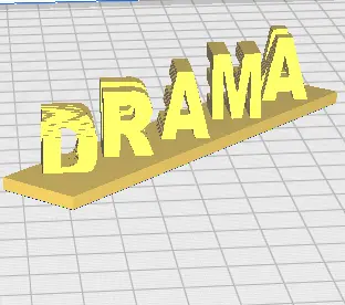 Digital Art STL Download - Drama Queen Dual Textby Deleted ...