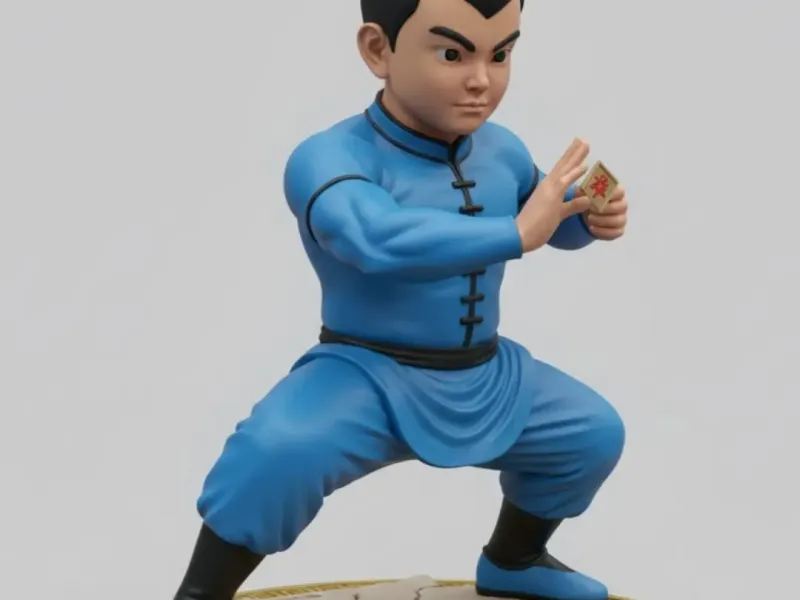 Estatueta do Sexto Irmão (Liù Wá 六娃 - Calabash Brothers)
