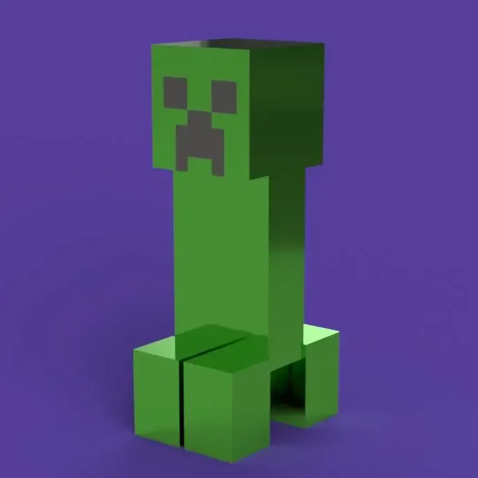 Minecraft Creeper / Creeper de Minecraft – 3D-druckbarer Snap-Fit