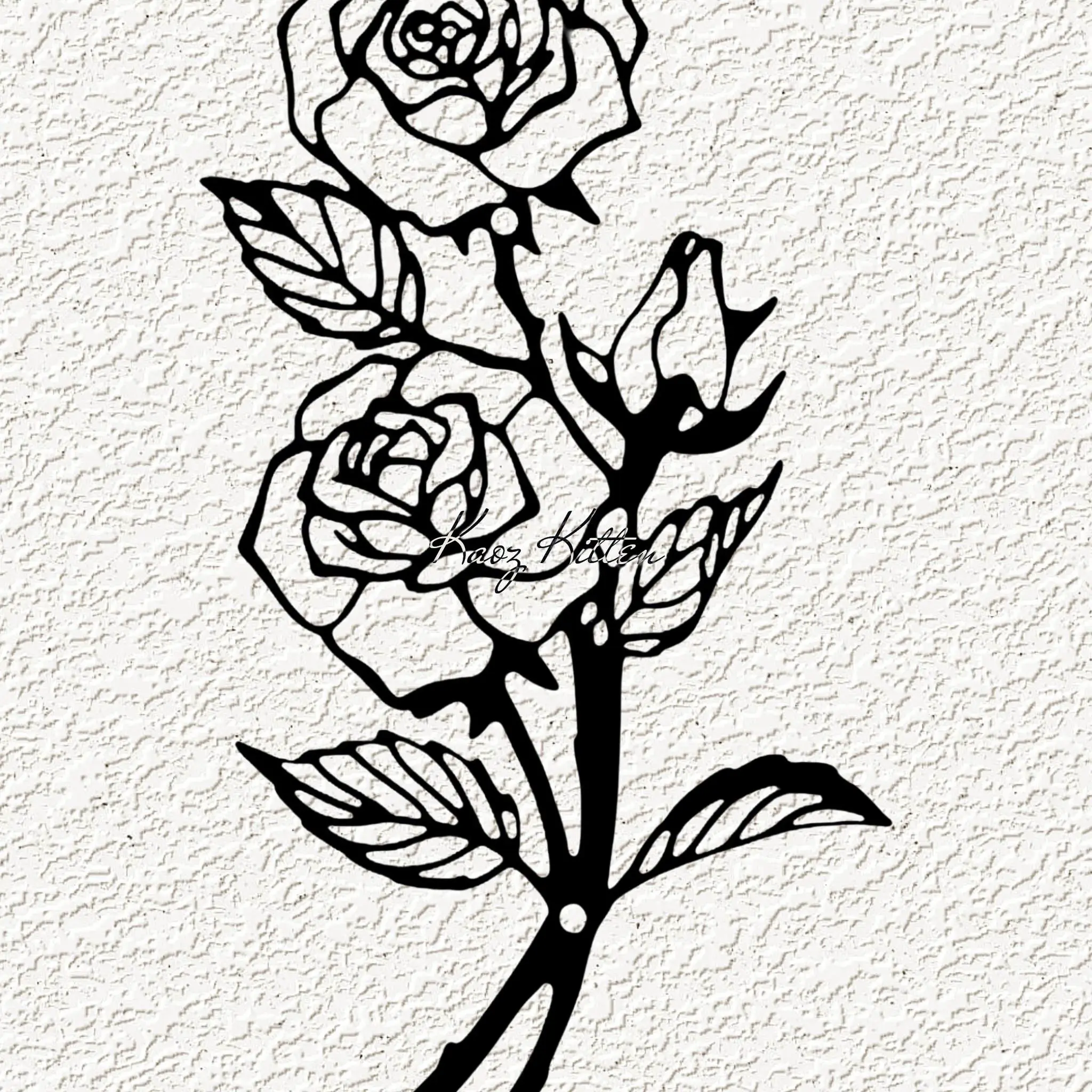 rose flowers wall art home decor