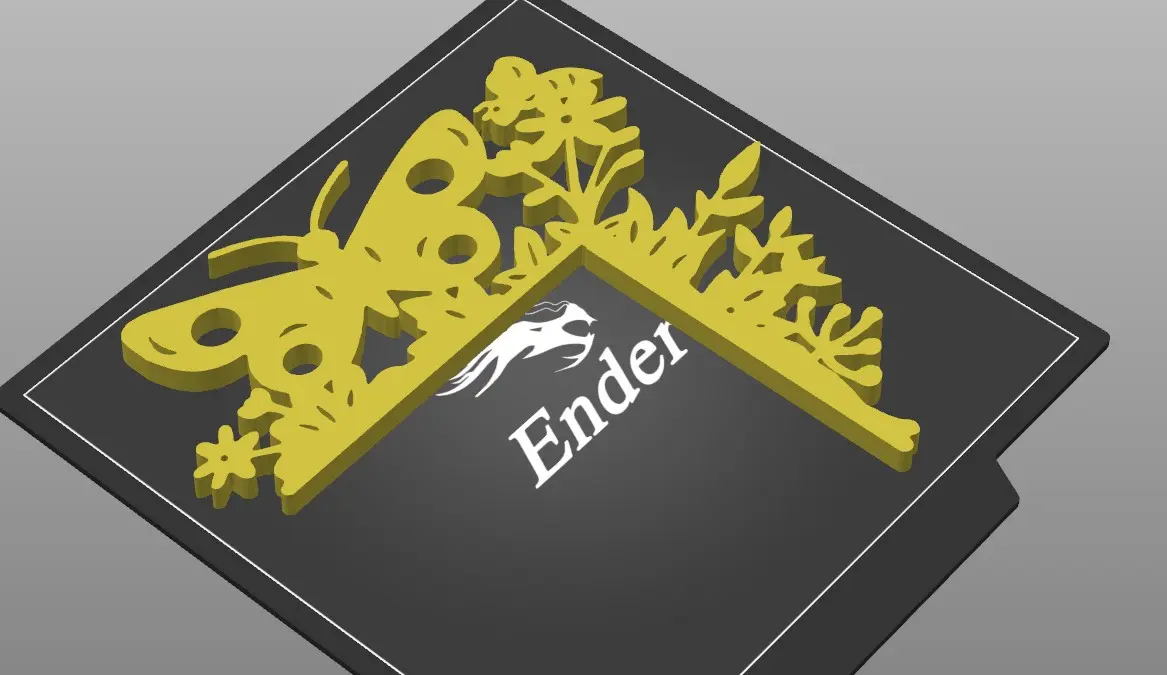 F:\stl\door frame BUTTER FLY AND BEE