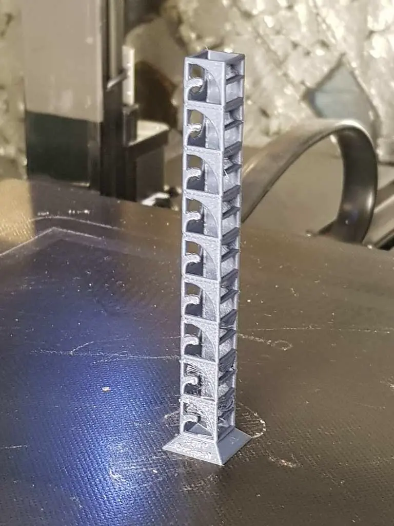 Temp tower PETG & PLA Test Temperatura 190-230 50min 3grammi