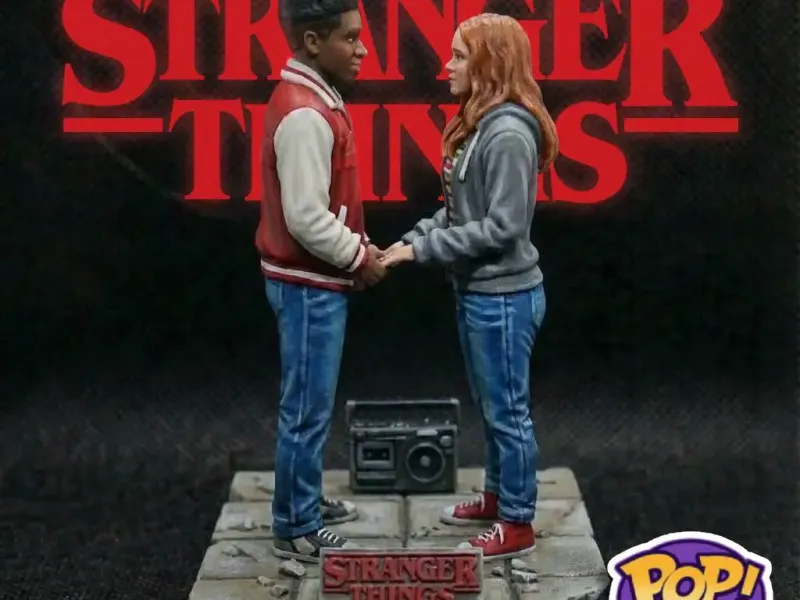 Lucas and Max Diorama Stranger Things