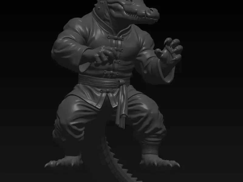kungfu crocodile model