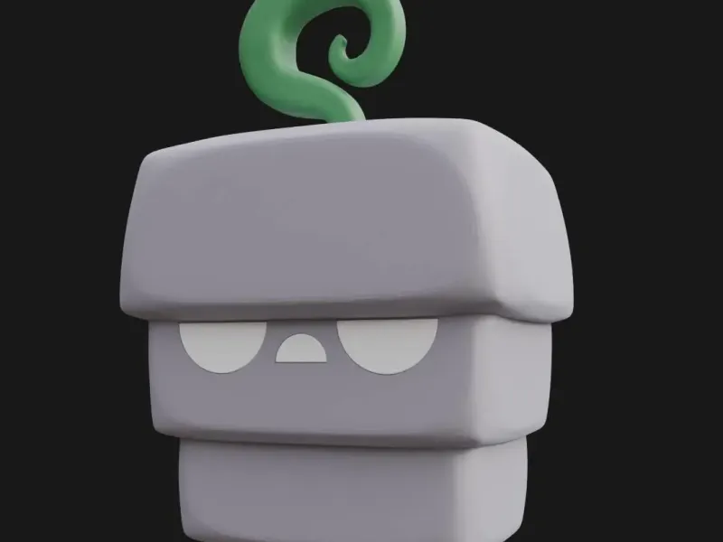 Spring Blox Fruit 3D Model Fan Art