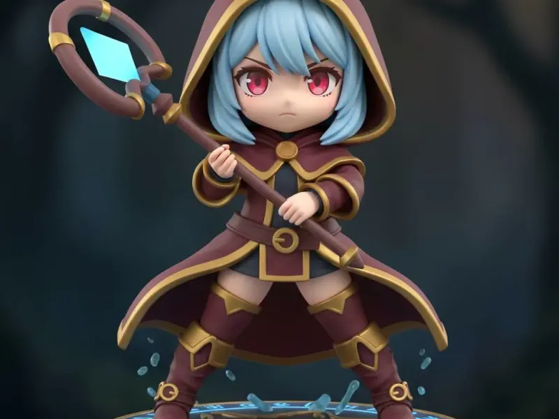 Lyra Frostveil – Chibi Arcane Mage