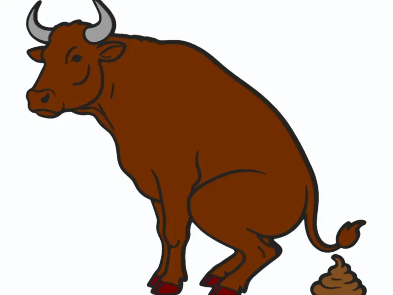 Bull Shit / Shitting Bull - Wall Art v4
