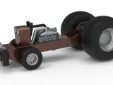 Pro Stock Pulling Tractor Base Scale 1:25-3