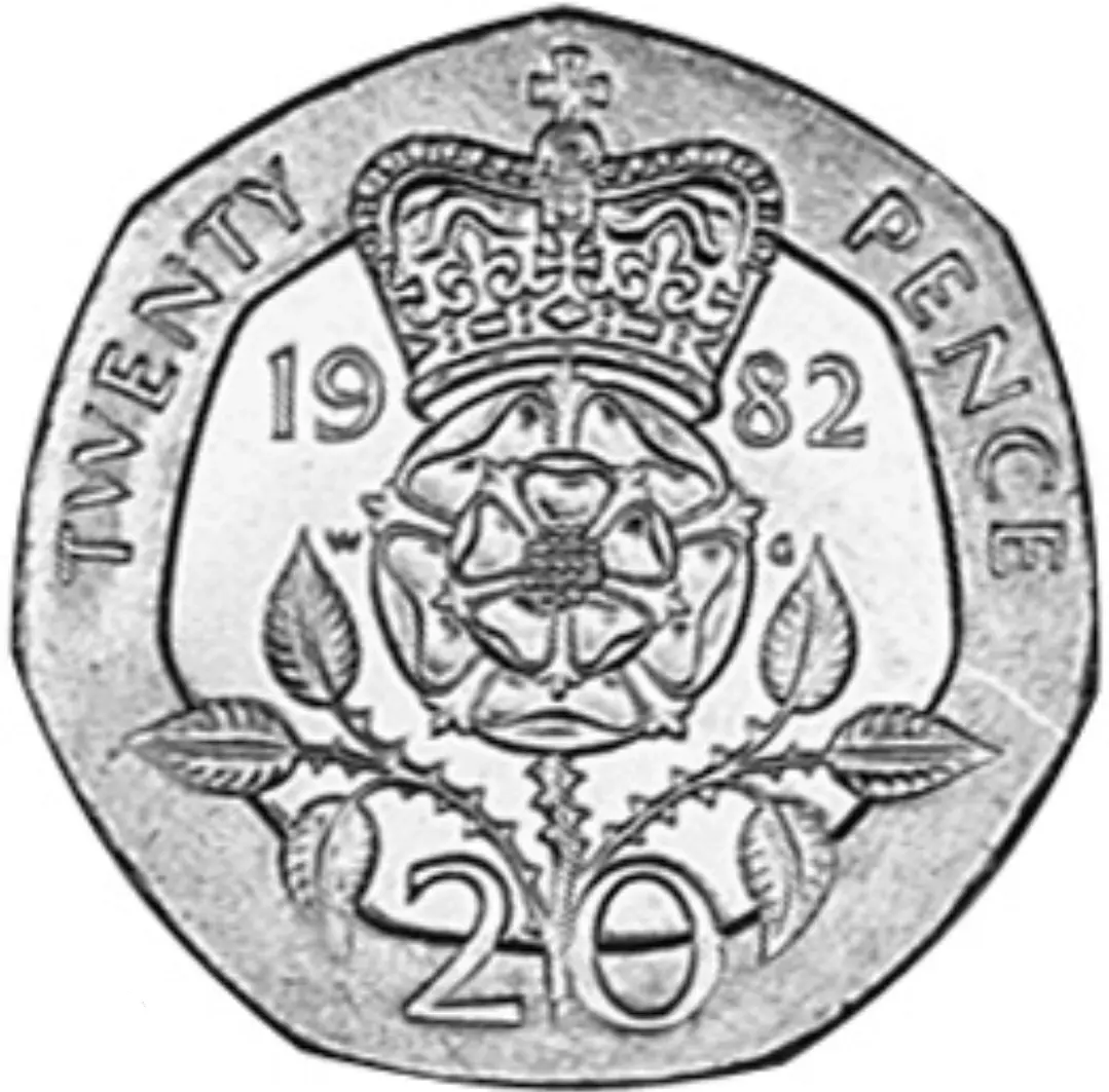 20 pence coin