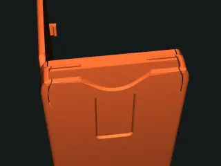 Cascade Wallet with hinged extra door