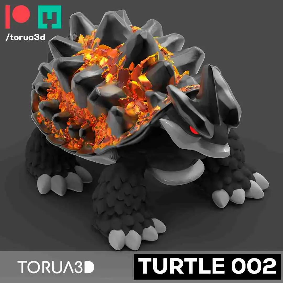 Articulated Turtle 002 STL file for 3D printing