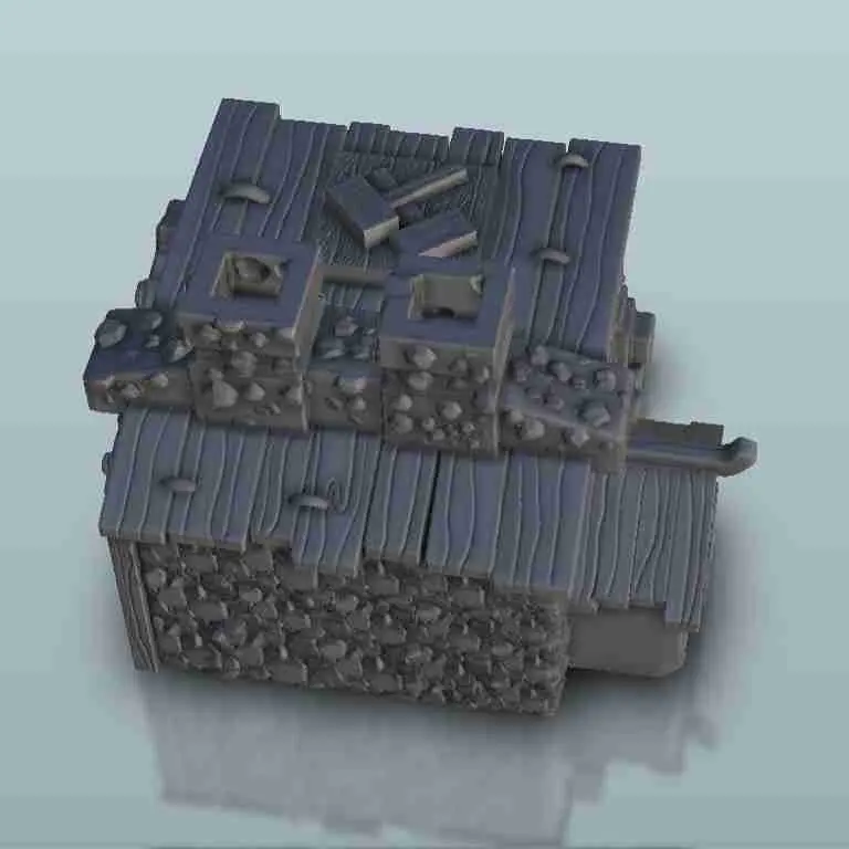 Fantasy city Hall - miniatures warhammer terrain scenery tab