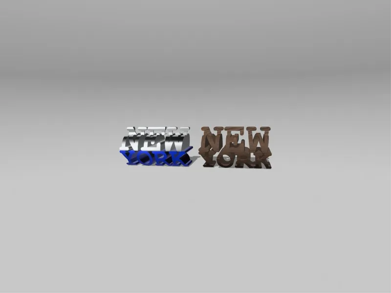 Big Apple New York Flip Text