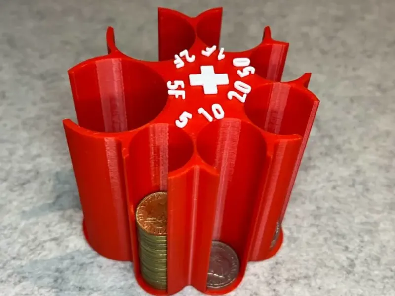 Trieuse de pièces en francs suisses