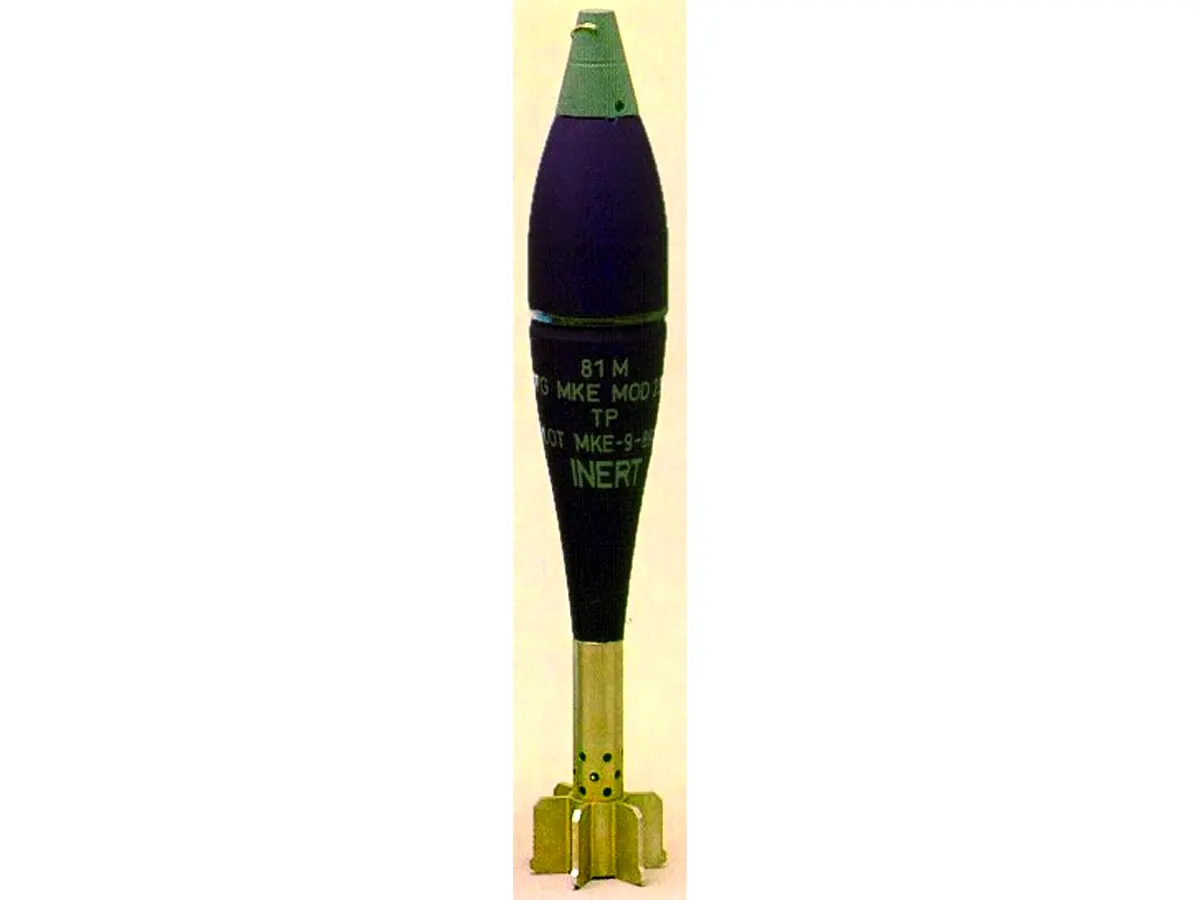 81mm mortar shell