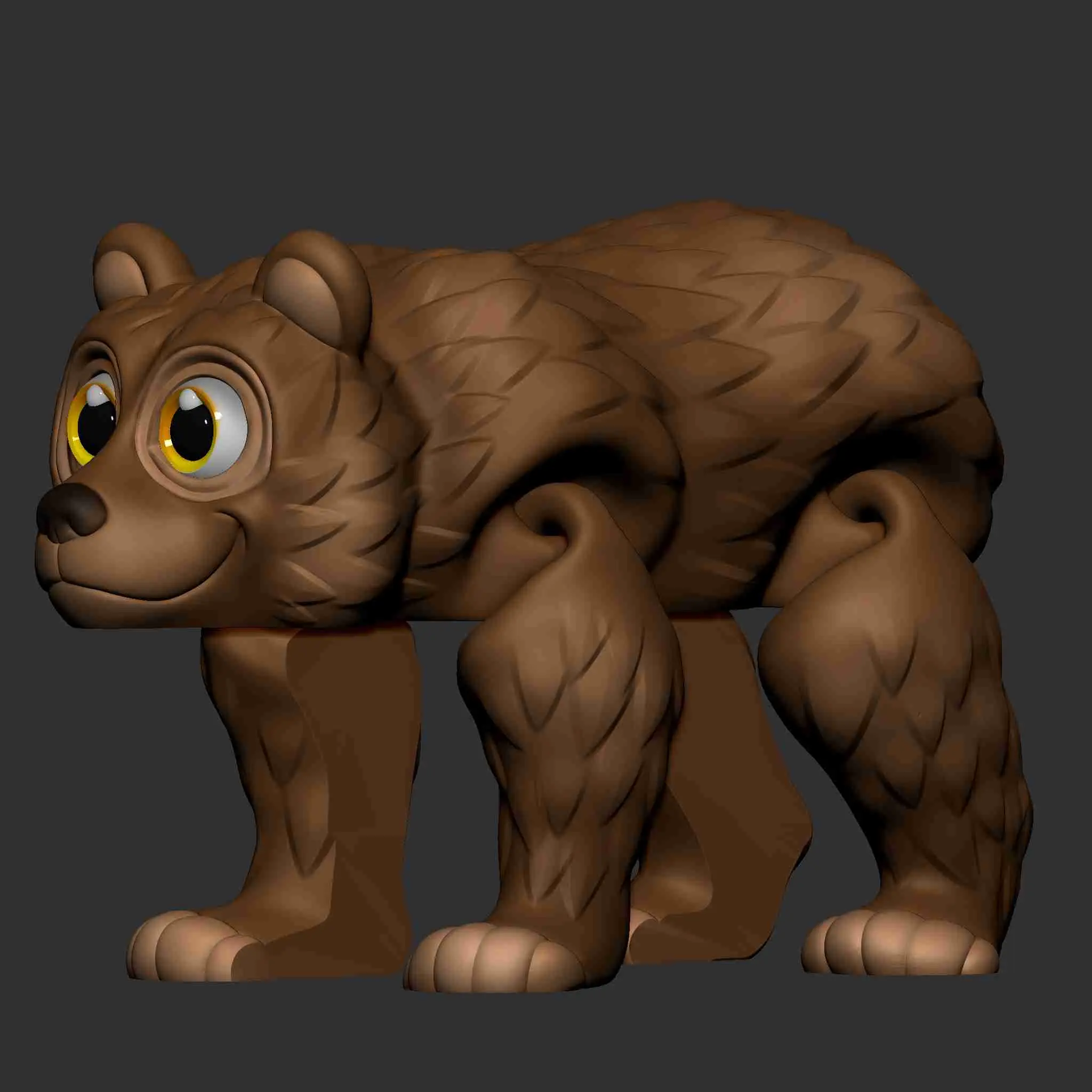 Cute Flexi Bear (PRINT IN PLACE)