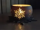 Candle holder snowflake-1