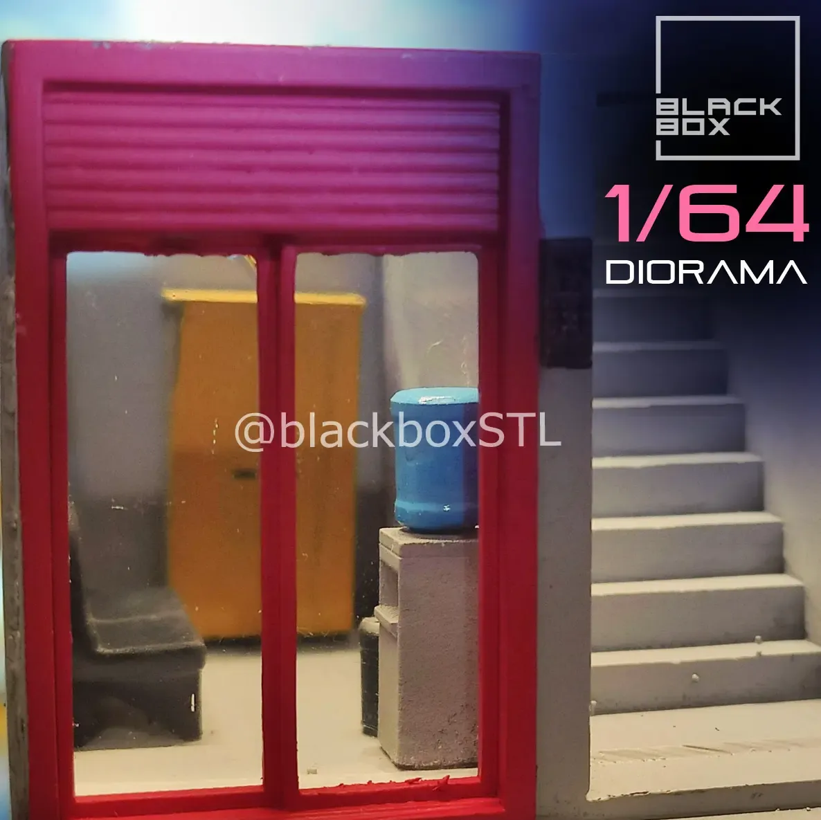 DIORAMA 1-64TH SCALE - COMMERCIAL BUILDING 01