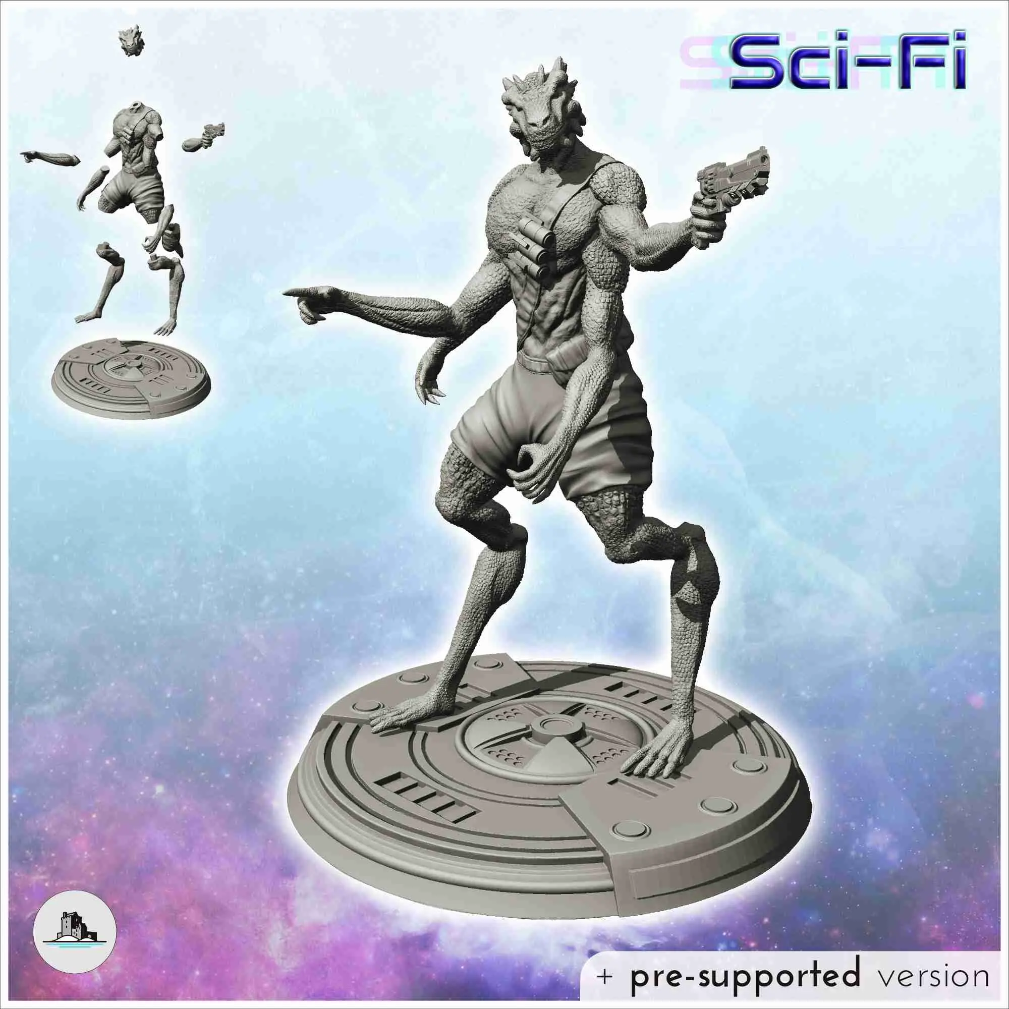 Sci-Fi alien figures pack No. 2 - science fiction miniatures