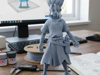 senku ishigami from anime dr stone