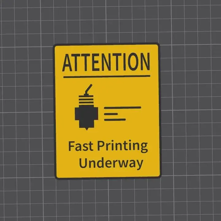 fast 3d printing sign