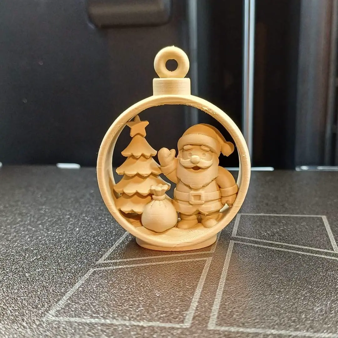 Santa’s Cheerful Ornament – Holiday Joy in a Globe