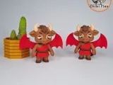 👹🔥 Flexi Mini Minotaur | Print In Place | No Supports-3