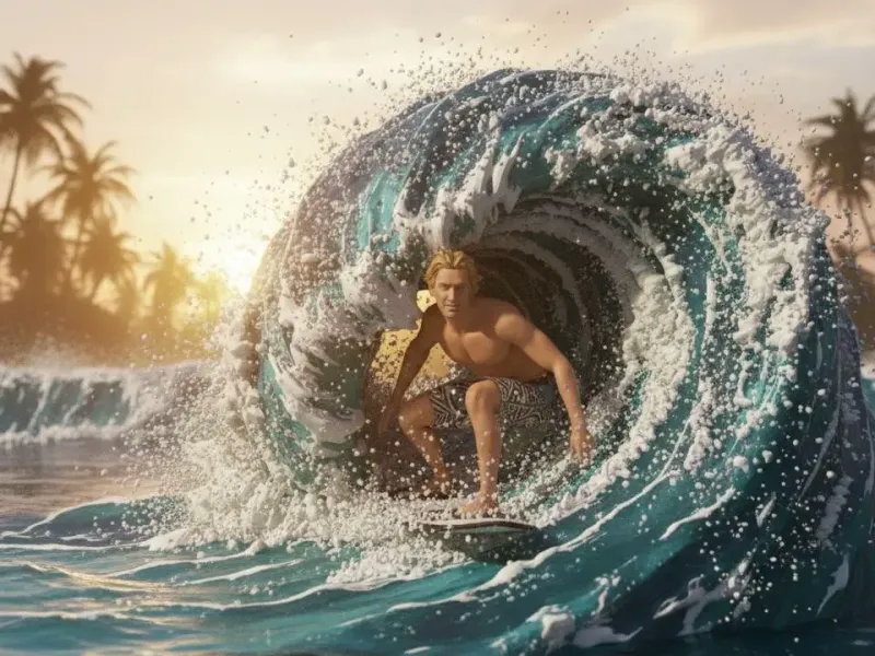 ola, surf, surfista, mar, playa