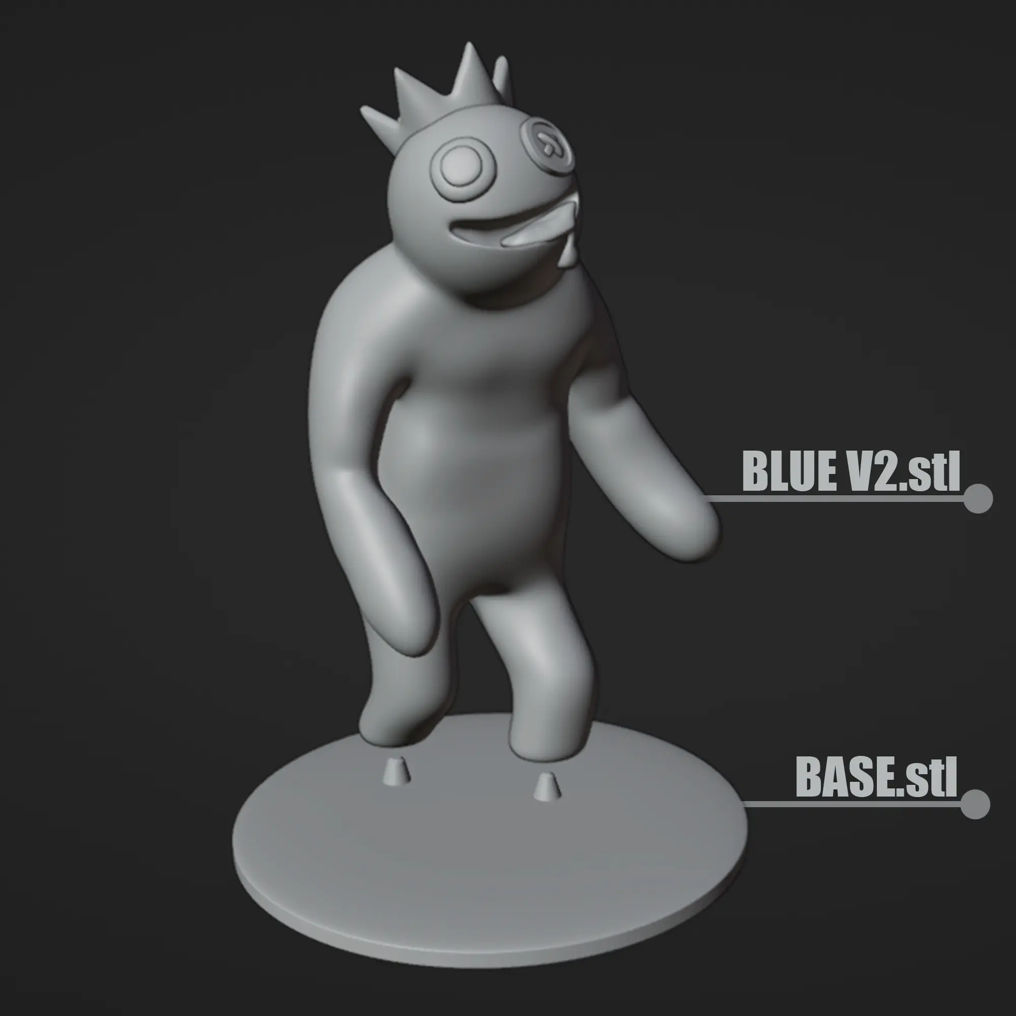 BLU DA ROBLOX RAINBOW FRIENDS CAPITOLO 2 ODD WORLD | 3D FA