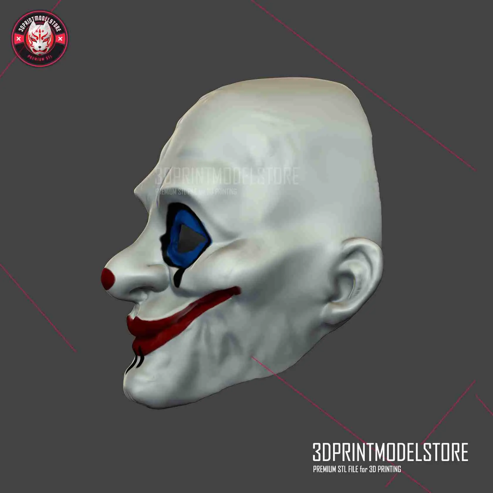 Il cavaliere oscuro Joker maschera - Henchmen Clown Cosplay Maschera