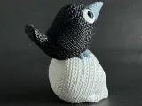 Knitted Raven On Skull-3