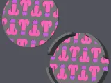 Penis Pattern v1 - Round Coasters with holder-0