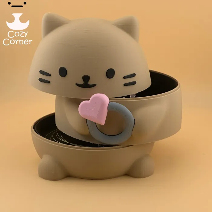 Шкатулка Cat Head - Дом и быт - PLA - изделие 3D-печати - фото 6