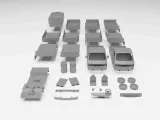 VW T3 Doka - H0 scale van model kit-1