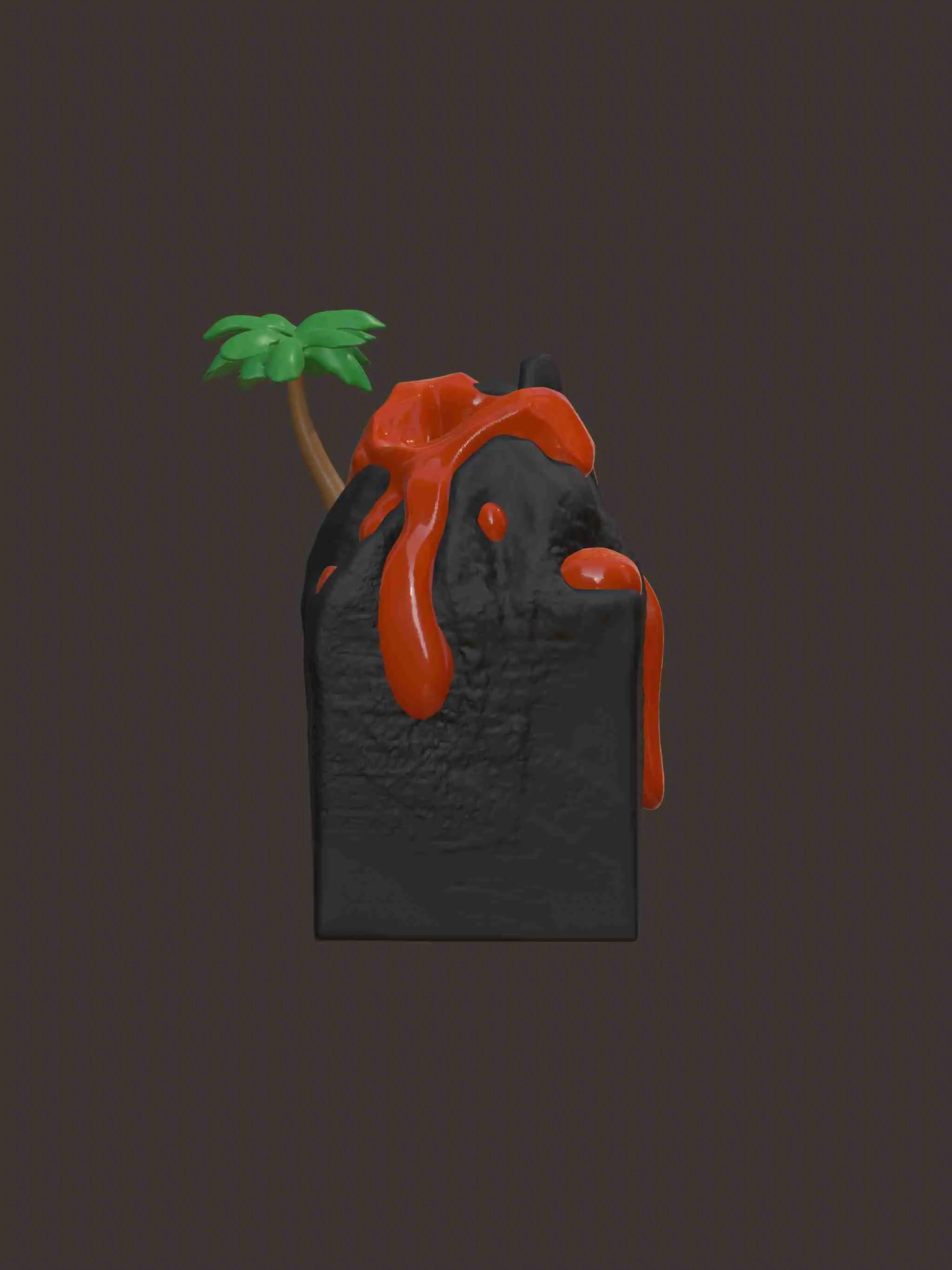 Volcano Tissue Box