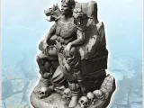 Hades Pluto on throne with heads of Cerberus (6) - miniature-0