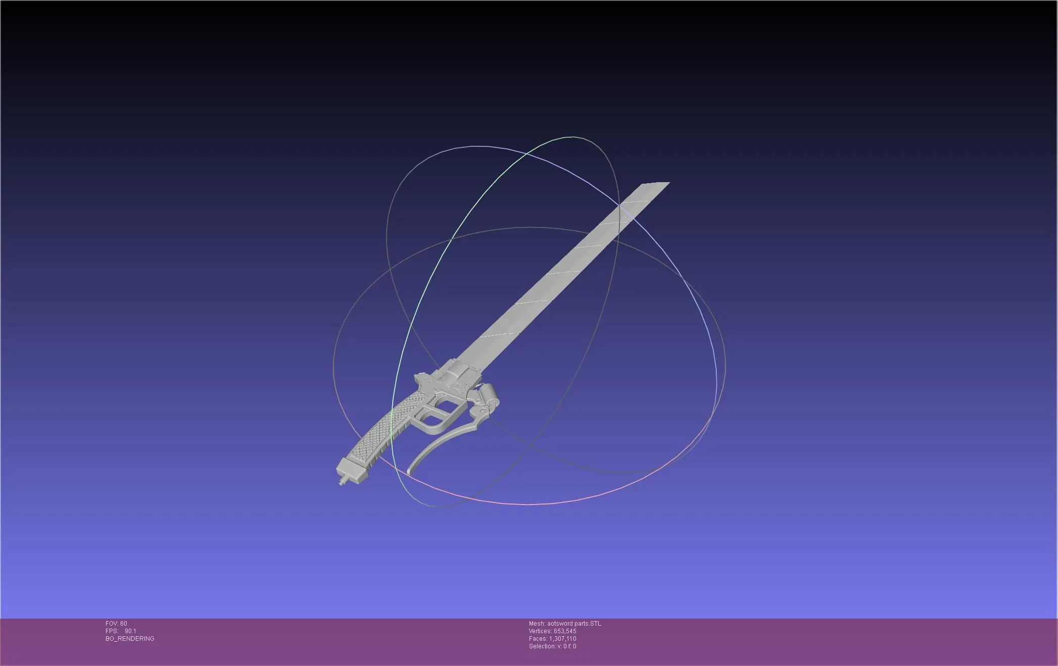 Attack On Titan Sword Printable Assembly