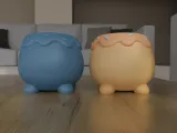 Cute Donut Planter candy or container STL File for 3D Printi-2