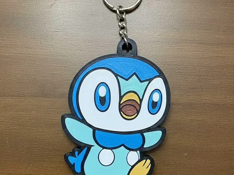 Keychain - Piplup - stl/3mf
