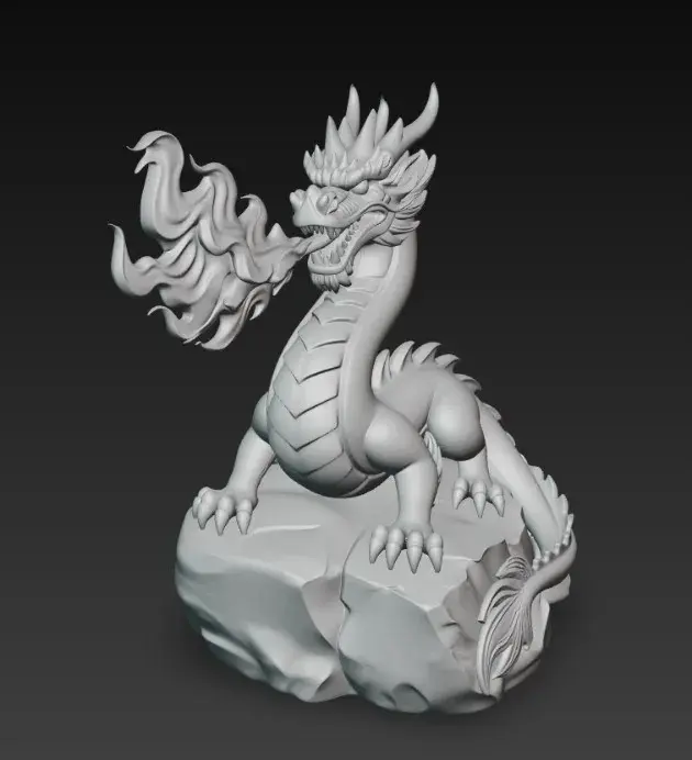 terrestrial dragon, breathing fire