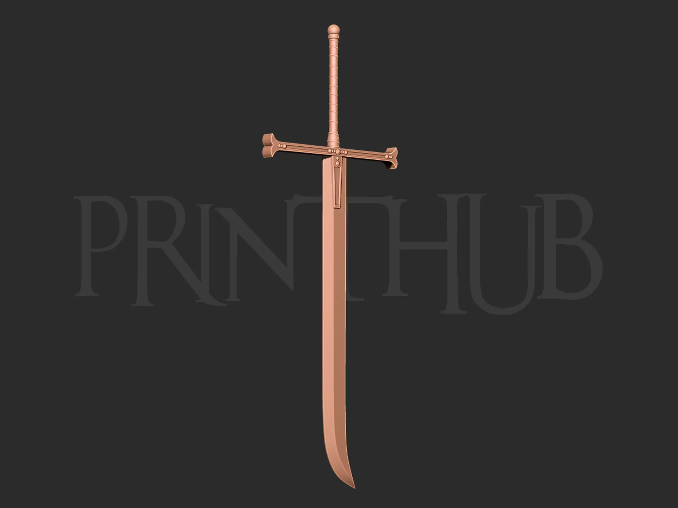 Yoru Dracule Mihawk Espada modelo de impresión 3d